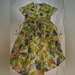 Live 4 Truth Swim Coverup Tropical Leaf Print Beach Dress X-Large Women’s